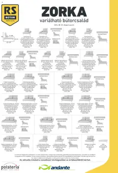 RS Bútor - Zorka elemjegyzék megtekintése, amely érvényes 2025.05.26.-től