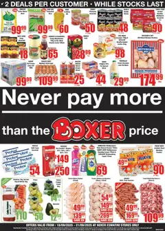 Preview of Boxer flyer valid from 18/09/2025