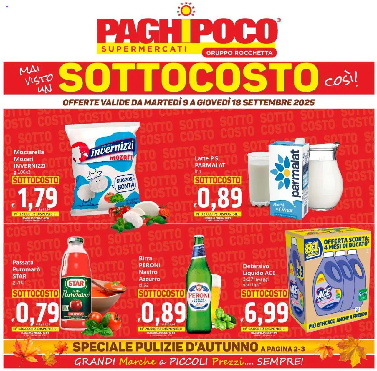Volantino Paghi Poco valido da 09/09/2025 numero di pagina 1