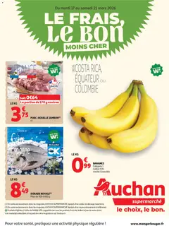 Prévisualisation de Auchan Pâques, le frais, le bon du magasin Auchan formulaire valide 17/03/2026