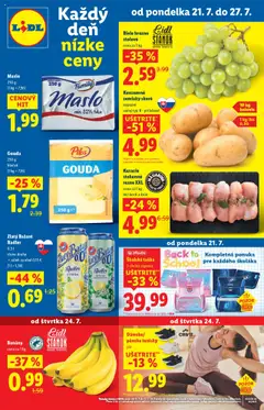 Náhľad Lidl letáku platného od 21.07.2025
