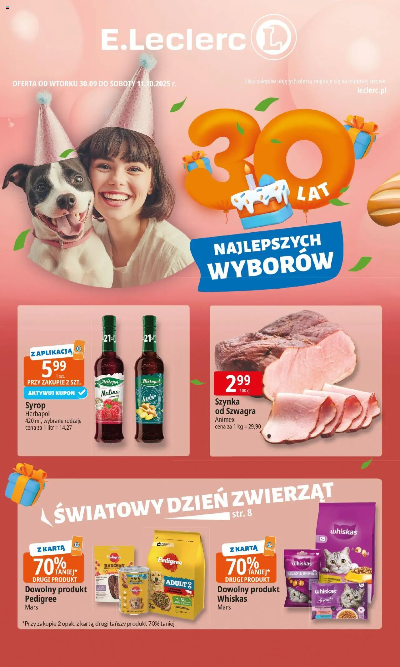 E.Leclerc Warszawa Jerozolimskie od 30.09.2025 - Nowa Gazetka - Numer strony 1