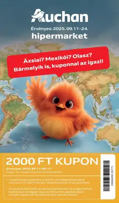Auchan - Hipermarket nemzetközi konyha ajánlataink megtekintése, amely érvényes 2025.09.11.-től