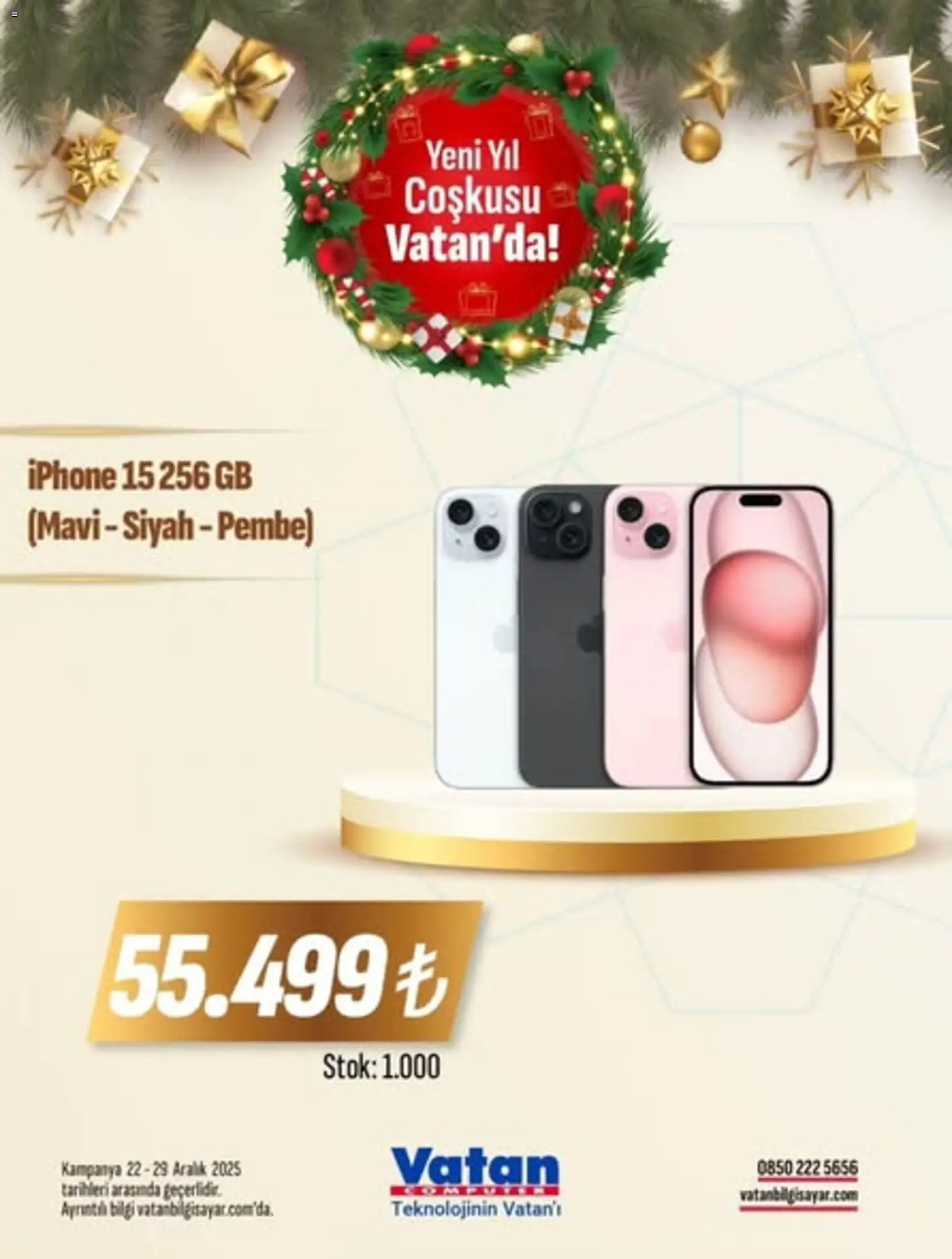 Vatan Bilgisayar İndirim 22.12.2025 - Broşürünün önizlemesi