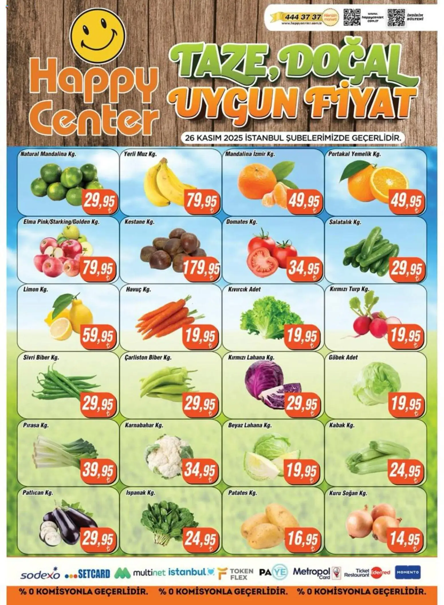 Happy Center Manav 26.11.2025 - Broşürünün önizlemesi