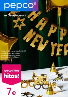 Pepco parduotuvės leidinio Leidinys galiojančio nuo 2025.12.18 peržiūra