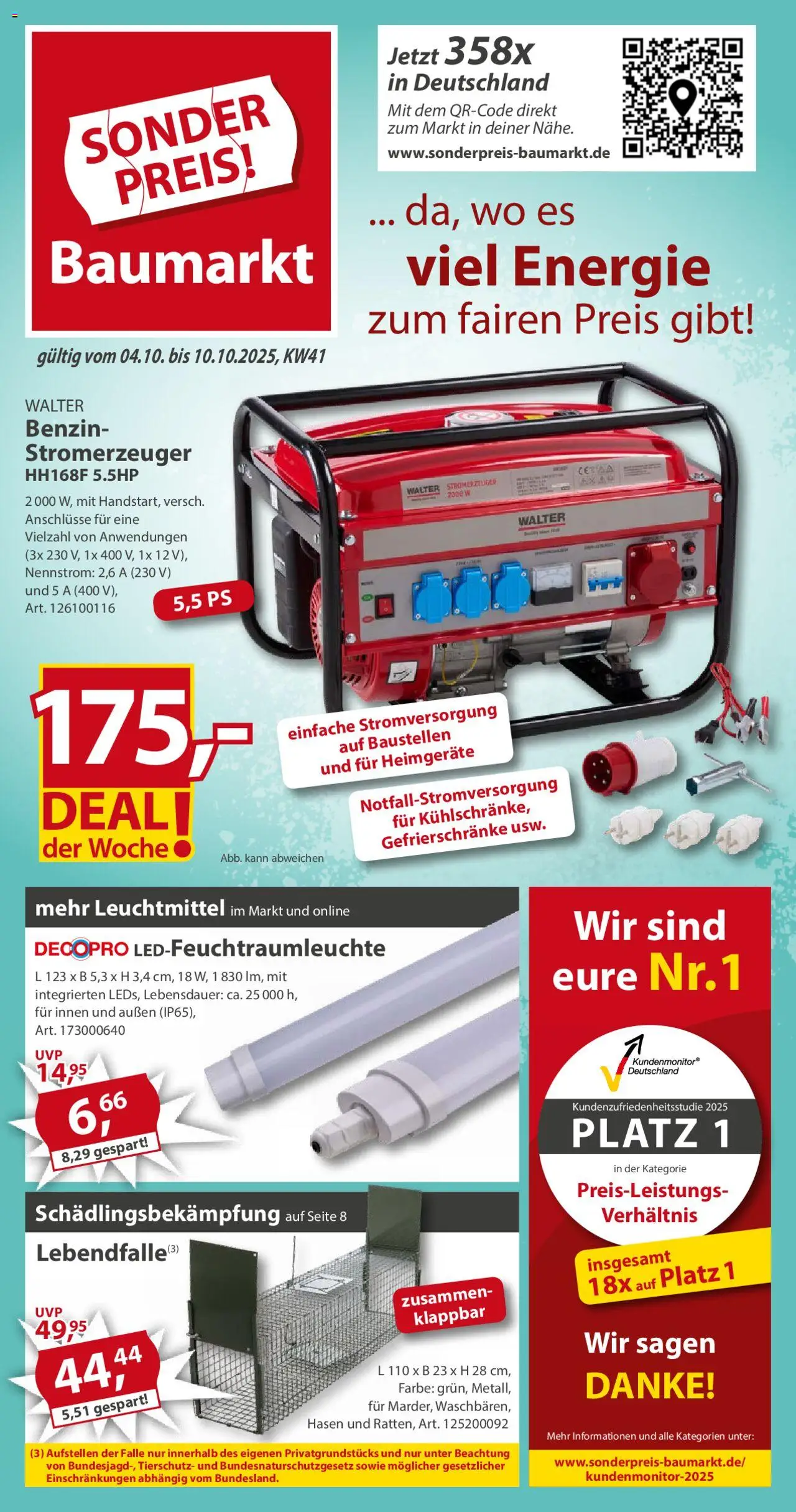 Sonderpreis Baumarkt Prospekt (vom 04.10.2025 - 10.10.2025)