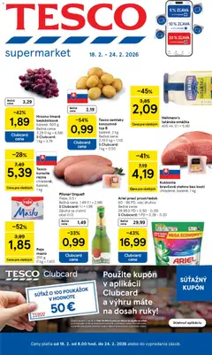 Náhľad Tesco letáku platného od 18.02.2026