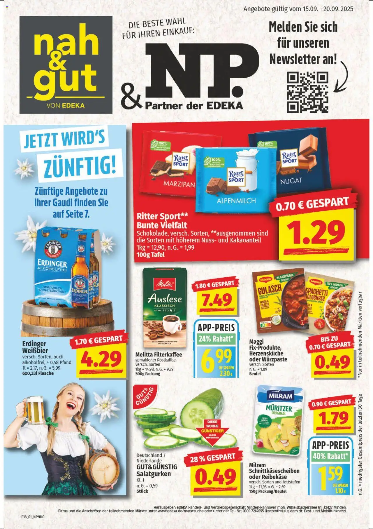 NP Discount Prospekt (vom 15.09.2025 - 20.09.2025)