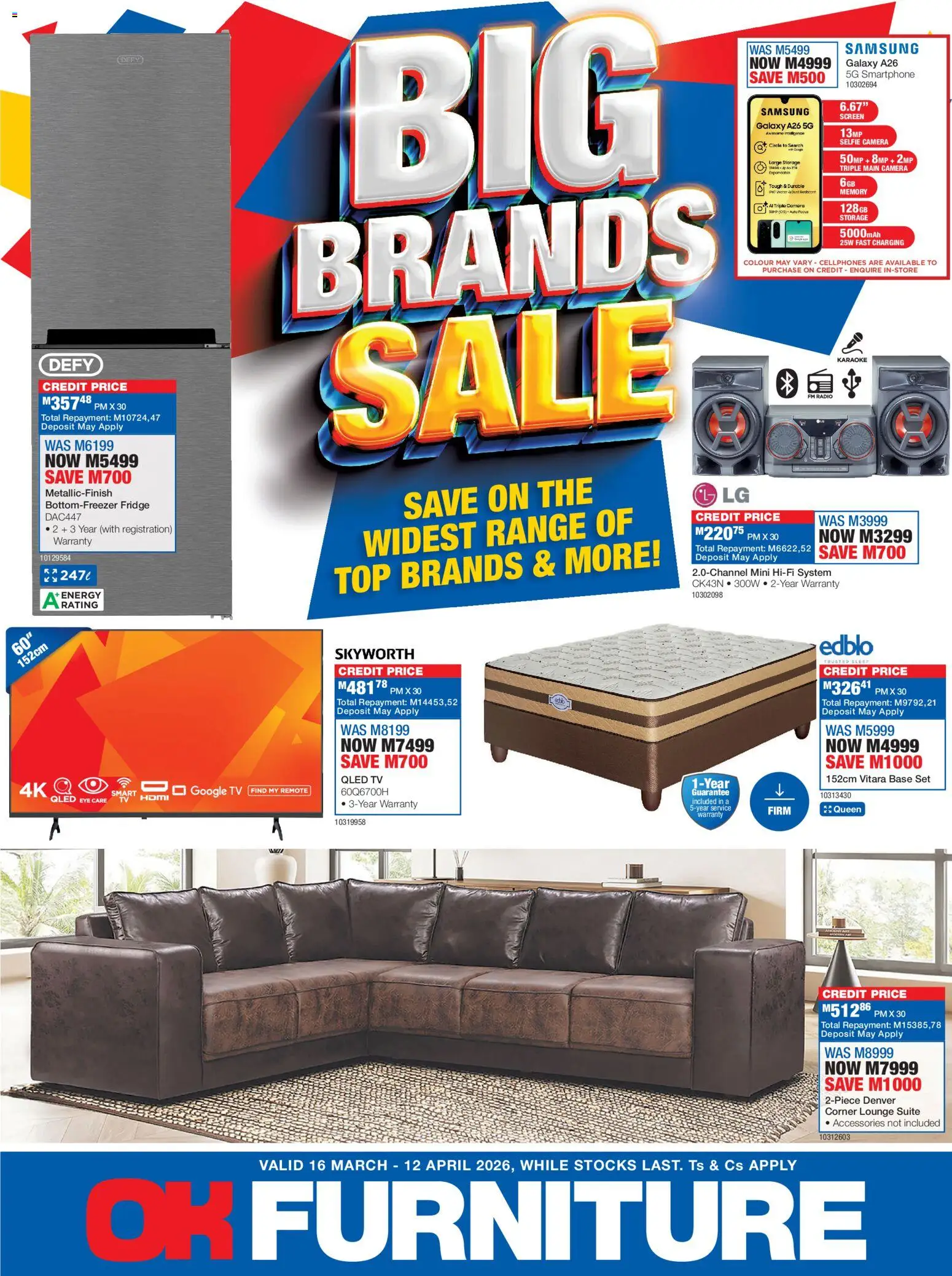 Preview of OK Furniture flyer valid from 16/03/2026