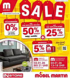 Prévisualisation de Möbel Martin: Offres hebdomadaires du magasin Möbel Martin formulaire valide 01/01/2026