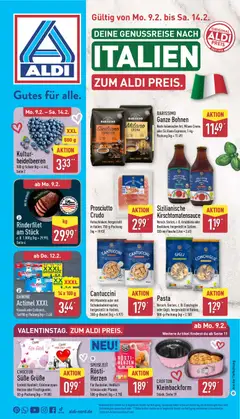 Vorschau von dem Prospekt des Geschäftes Aldi, gültig ab dem 09.02.2026