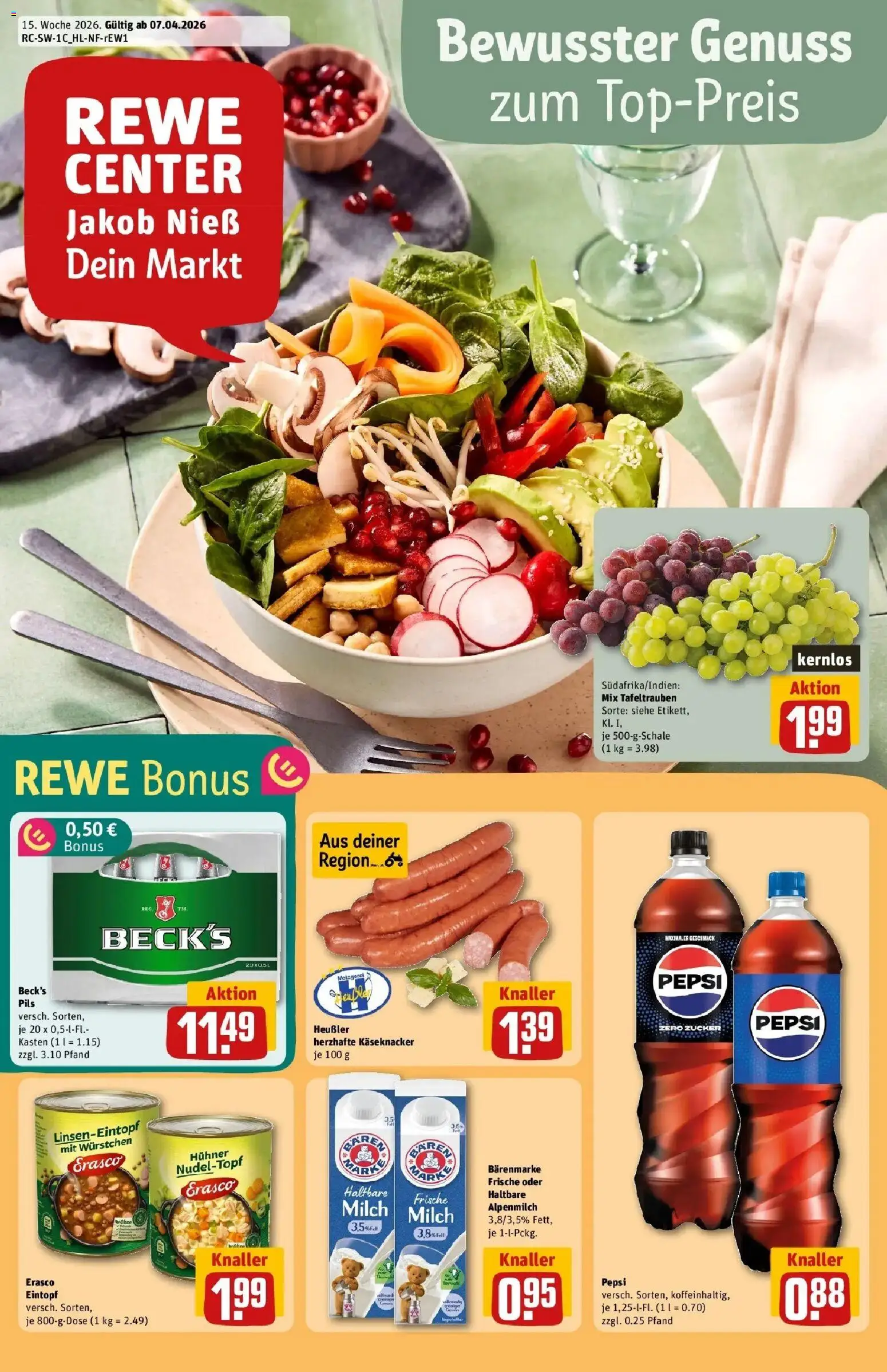 Vorschau von dem Prospekt des Geschäftes Rewe, gültig ab dem 05.04.2026