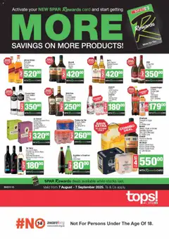 Preview of Tops at Spar flyer valid from 07/08/2025