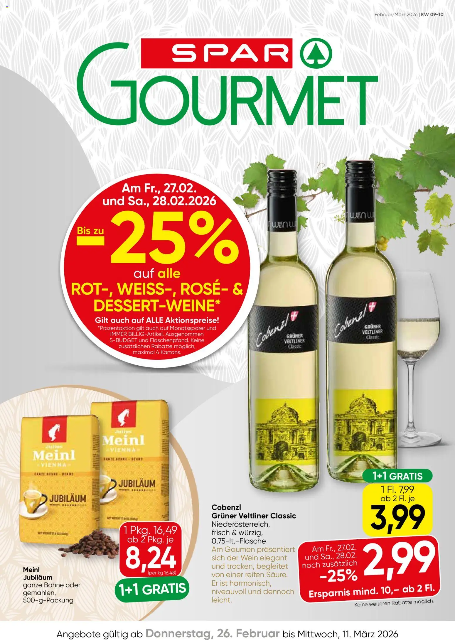 Vorschau der Angebote: SPAR Gourmet Flugblatt gültig ab 26.02.2026