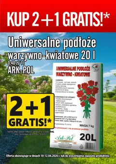 Pogląd gazetki "Prim Market promocja - Uniwersalne Podłoże Warzywno-Kwiatowe 20l" ze sklepu Prim Market ważnej od 10.04.2026