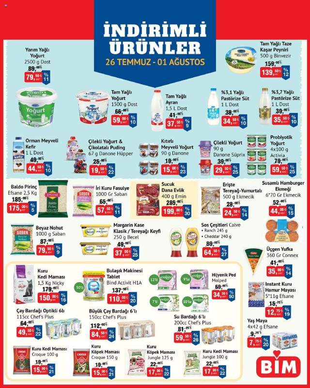 BİM - 26 Temmuz-01 Ağustos İndirim, İndirim