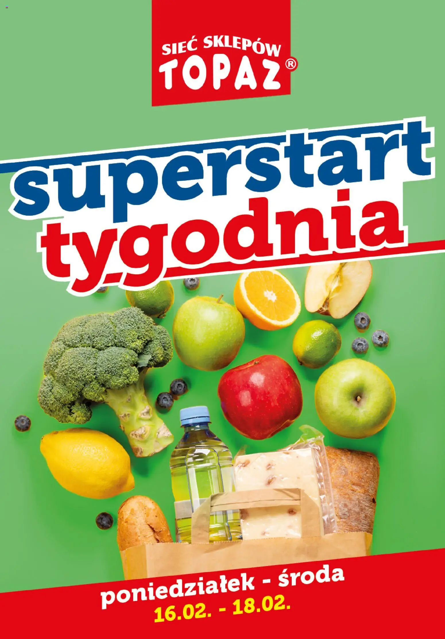 Pogląd gazetki "Superstart tygodnia" ze sklepu Topaz ważnej od 16.02.2026