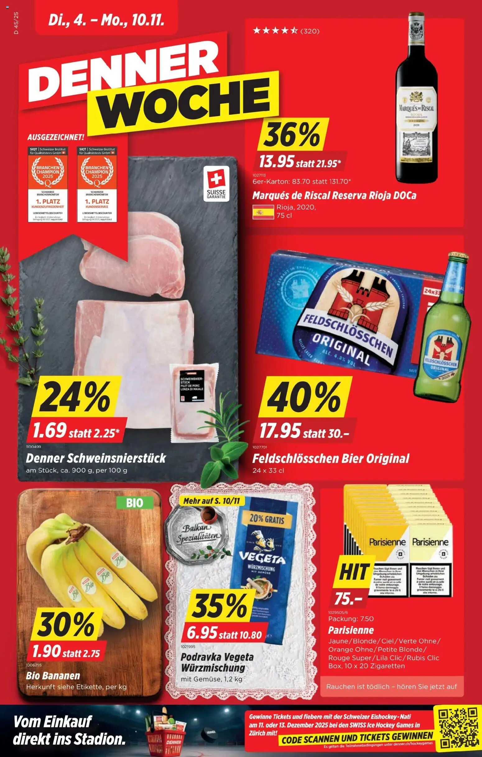 Vorschau des Merkblatts Aktionen vom Shop Denner gültig von 04.11.2025 bis 10.11.2025