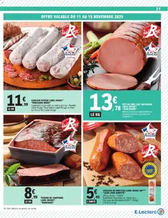 Prévisualisation de Catalogue de la semaine 46 du magasin E.Leclerc formulaire valide 11/11/2025 | Page: 21