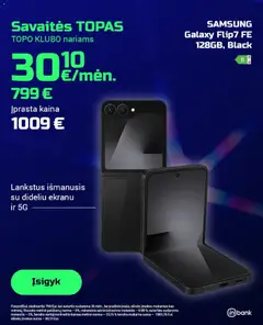 TOPOcentras parduotuvės leidinio Leidinys galiojančio nuo 2025.12.23 peržiūra