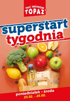 Pogląd gazetki "Superstart tygodnia" ze sklepu Topaz ważnej od 23.02.2026