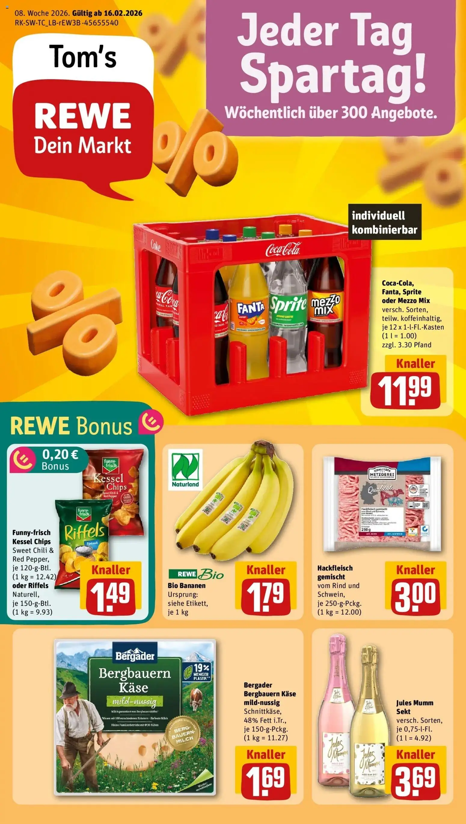 Vorschau von dem Prospekt des Geschäftes Rewe, gültig ab dem 16.02.2026