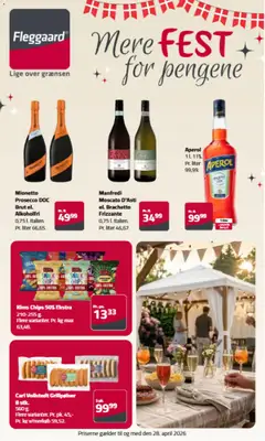 Eksempel på tilbudsavis Fleggaard - Mere fest for pengene fra butik Fleggaard gyldig fra 01/04/2026