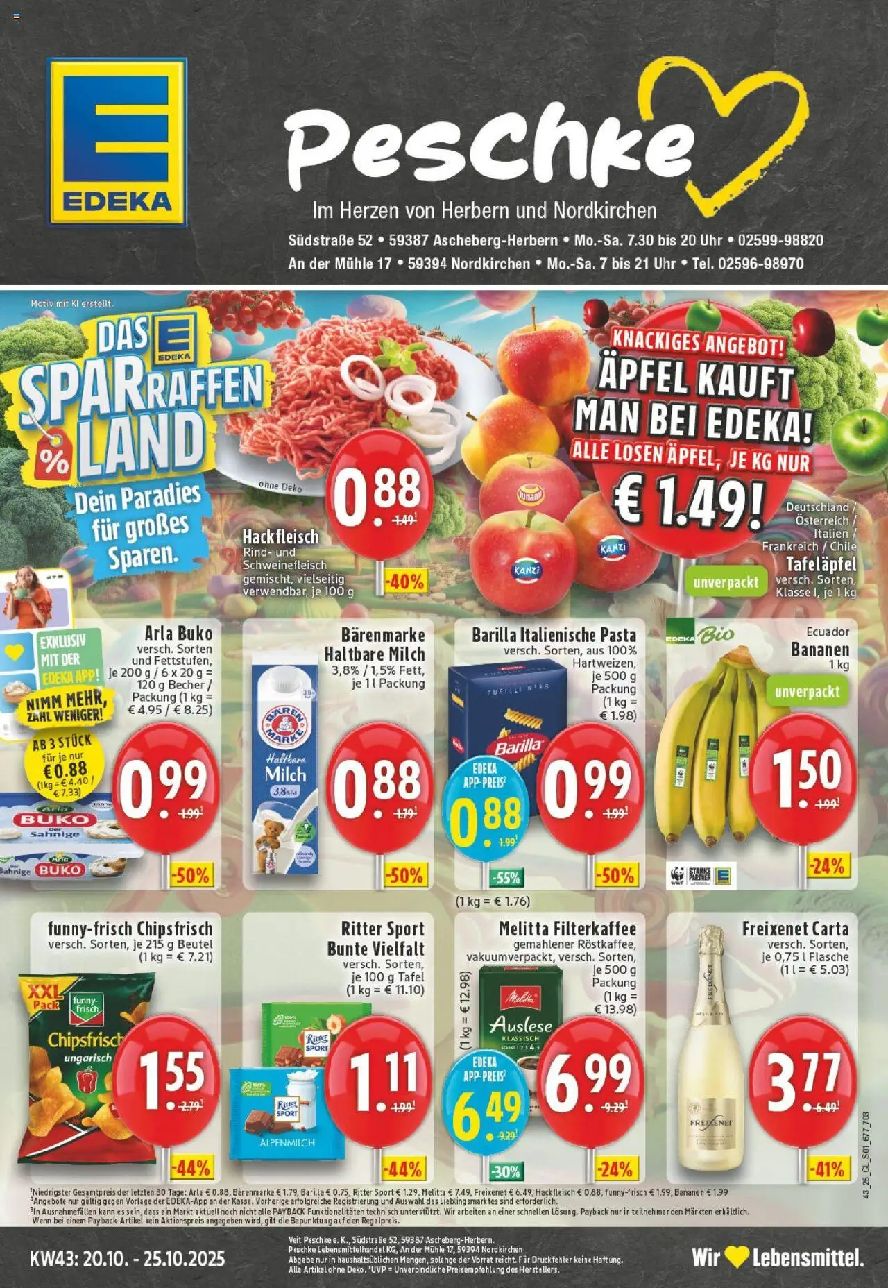 EDEKA Prospekt ab 19.10.2025 - Prospekt Ascheberg-Herbern Online