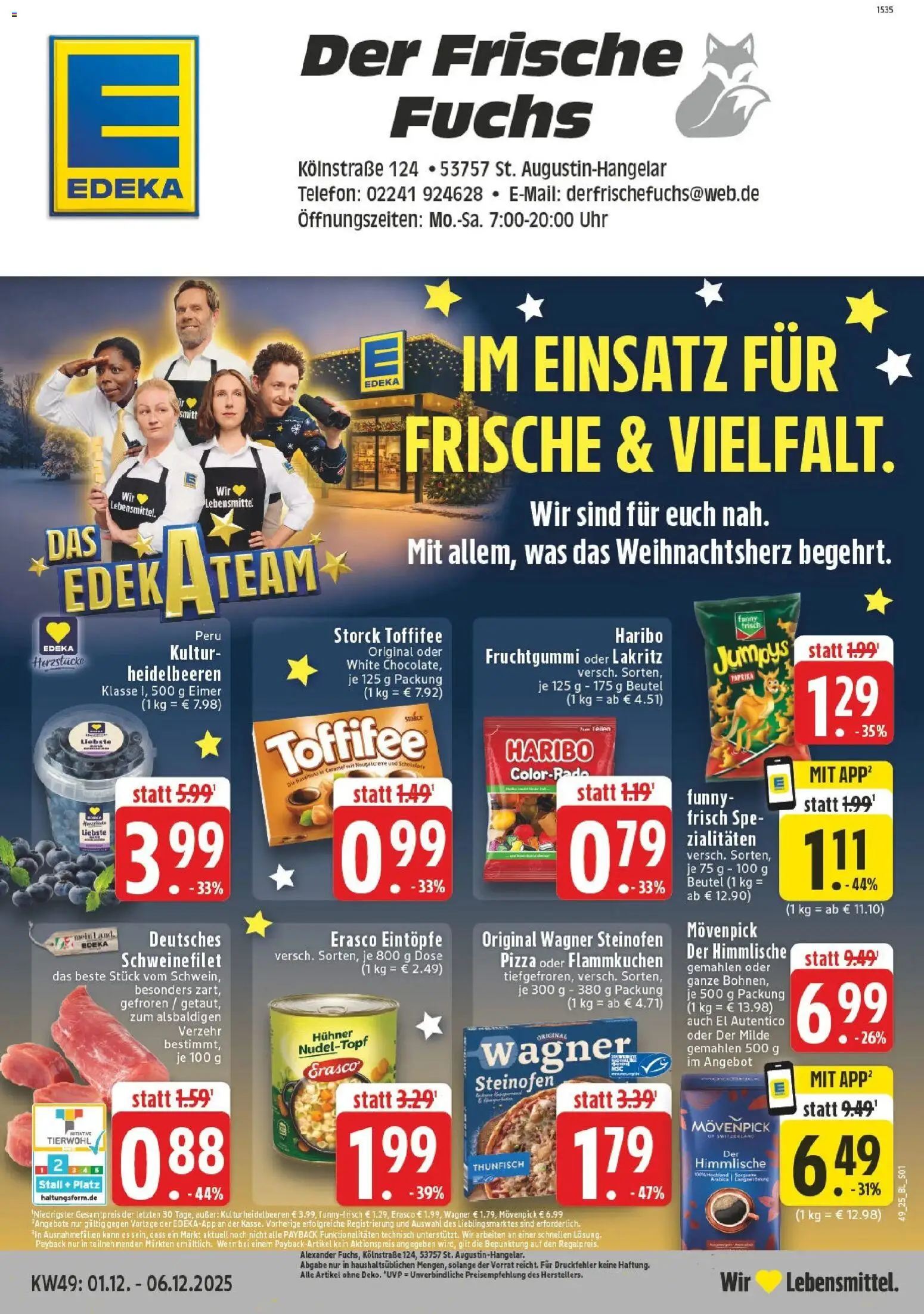 Vorschau von dem Prospekt des Geschäftes Edeka, gültig ab dem 01.12.2025