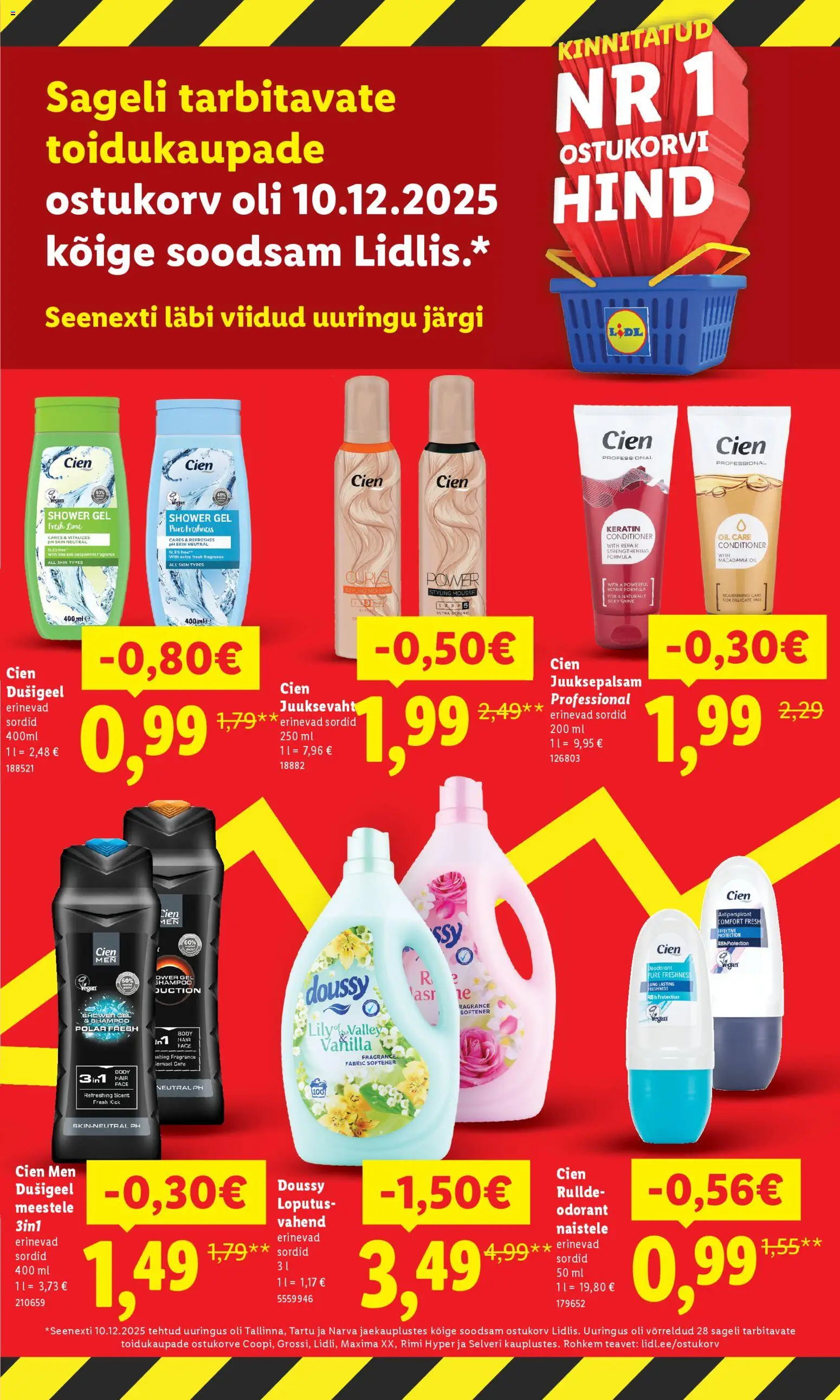 Lidl kliendilehe eelvaade alates 2026.01.05