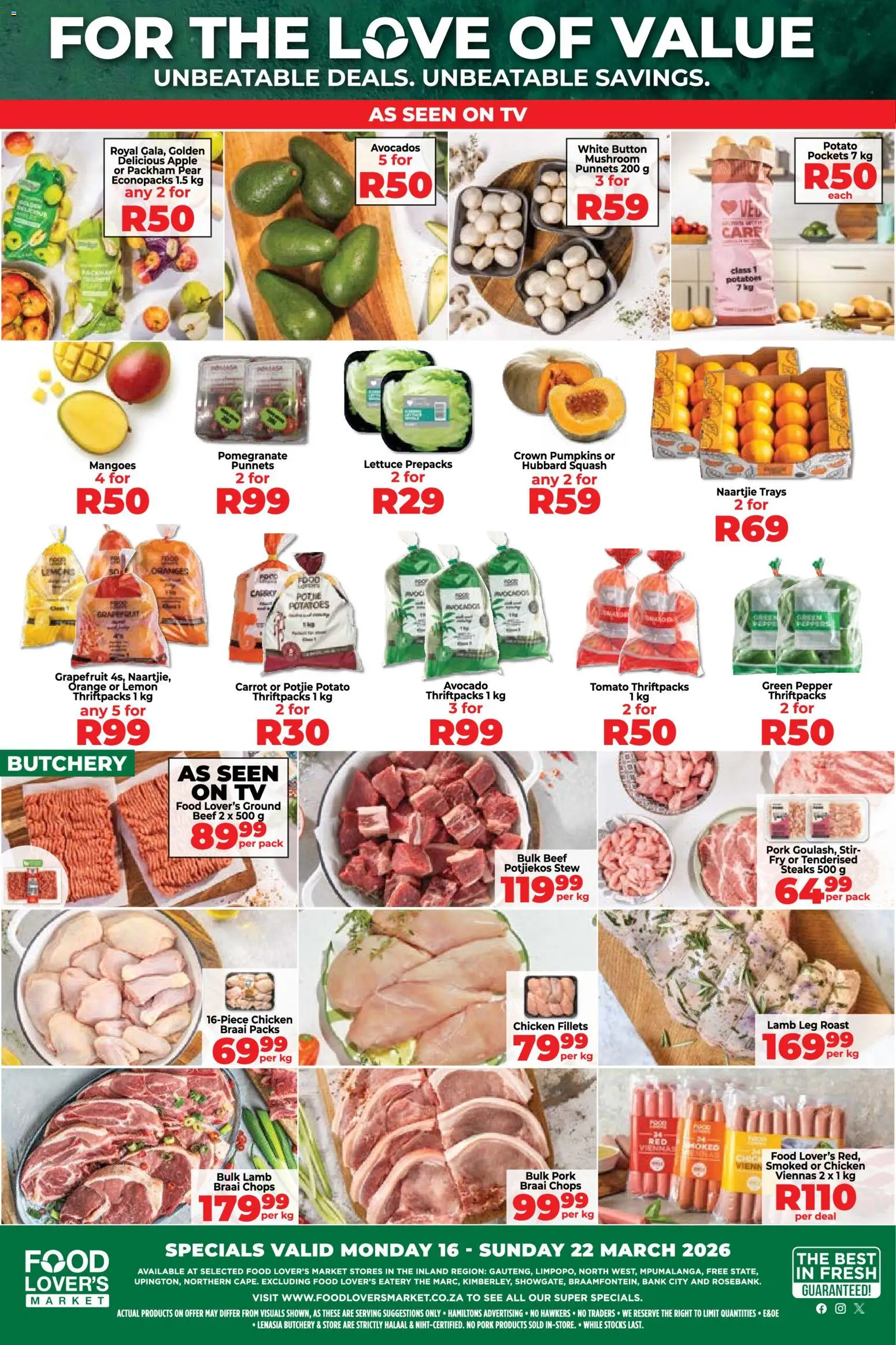 Preview of Food Lover's Market flyer valid from 16/03/2026