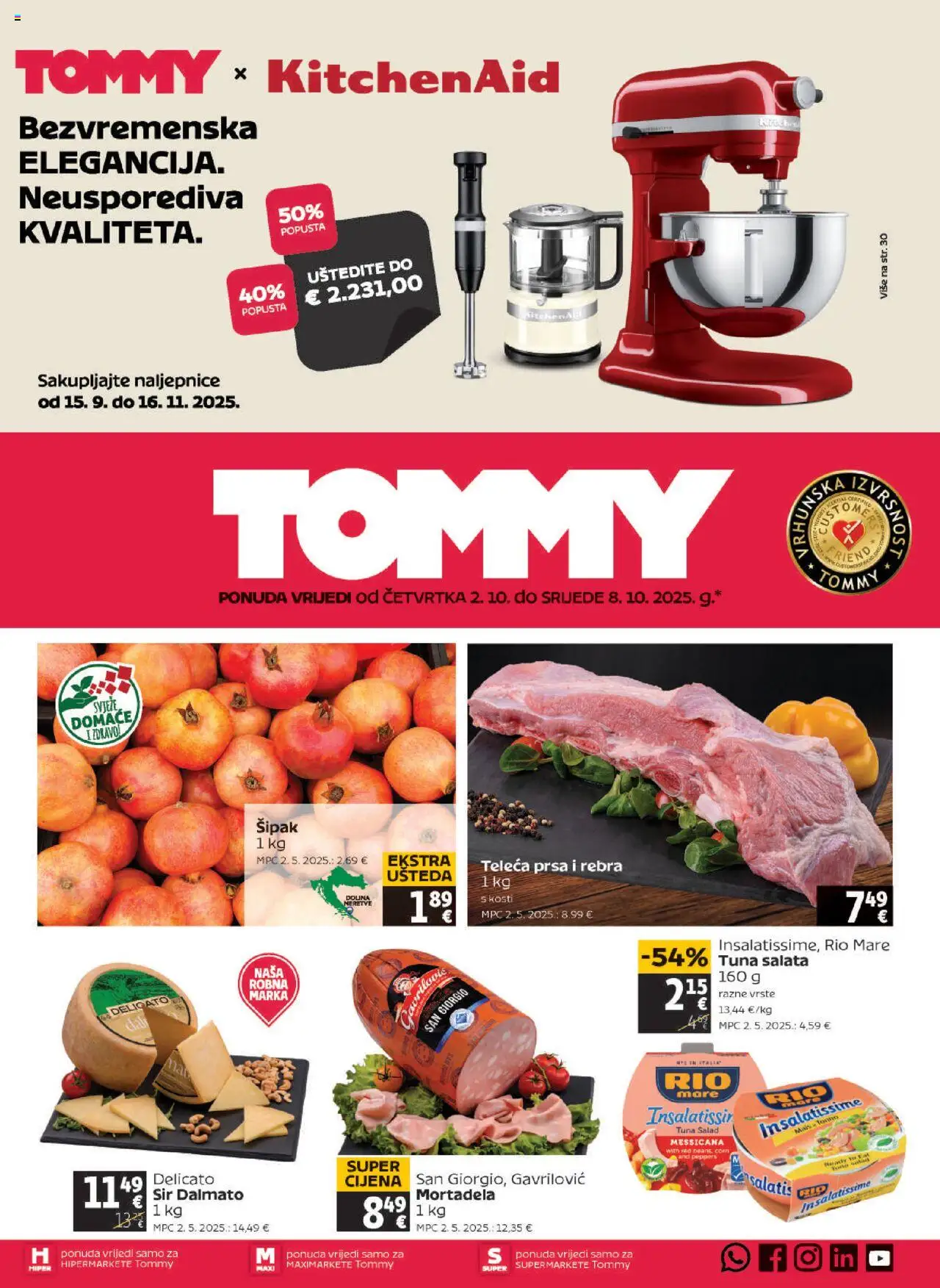 Tommy aktualni Katalog vrijedi od 02.10.2025 - tjedna akcija broj stranice 1