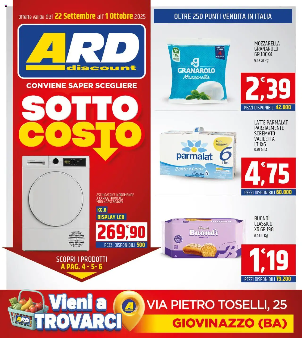 Volantino ARD Discount valido da 22/09/2025 numero di pagina 1