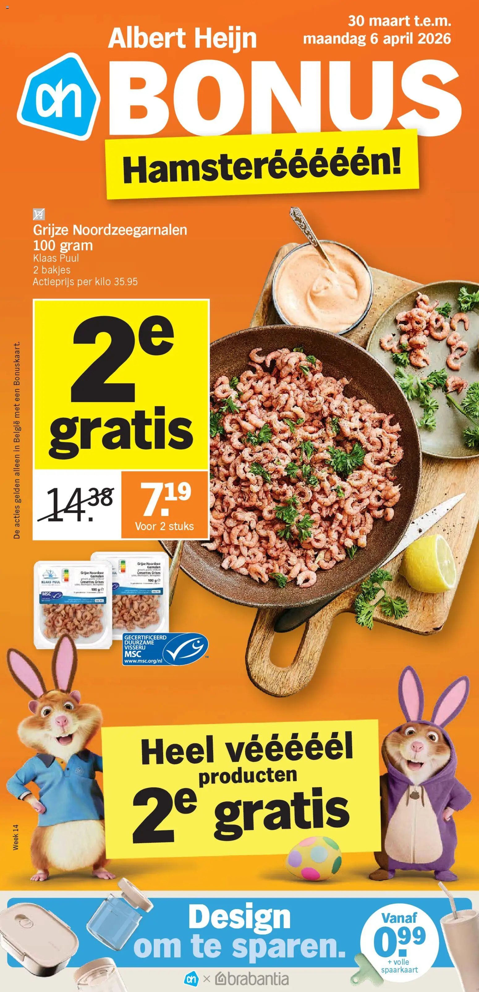 Voorbeeld van Albert Heijn Folder week / de la semaine 14 van winkel Albert Heijn geldig vanaf 30/03/2026