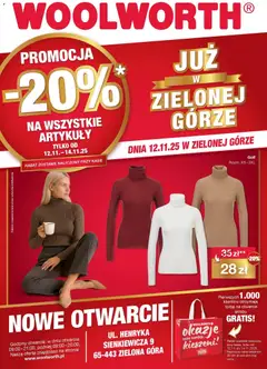 Pogląd gazetki "Woolworth: Już w Zielona Góra" ze sklepu Woolworth ważnej od 06.11.2025