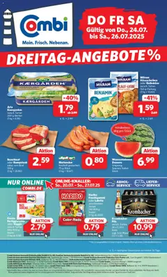 Vorschau von dem Prospekt des Geschäftes Combi, gültig ab dem 24.07.2025