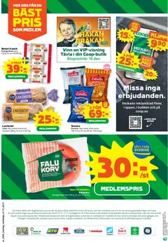 Förhandsgranska reklamblad Aktuella reklamblad Coop Forum från butik Coop Forum gäller från 01/12/2025 | Sida: 12