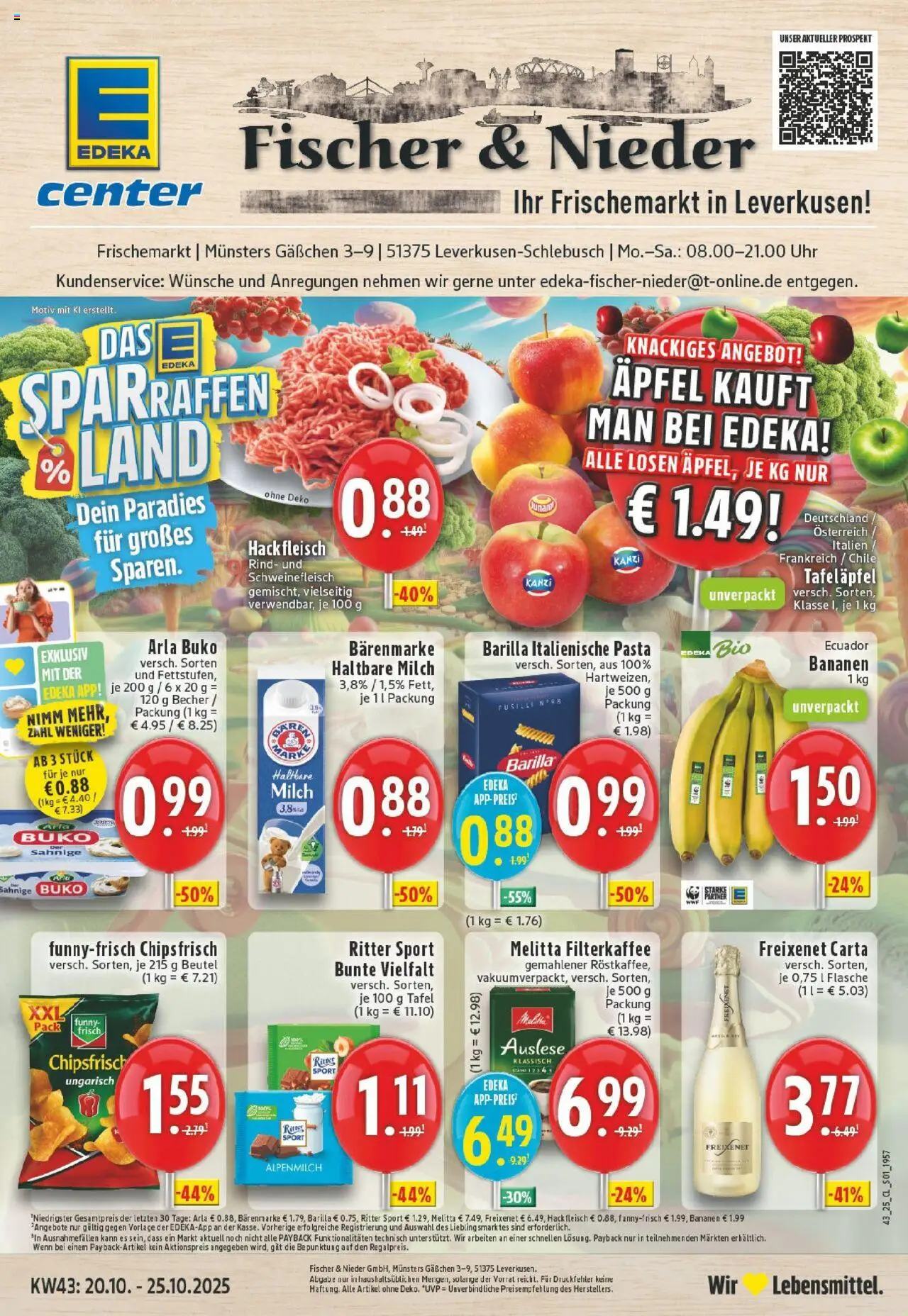 EDEKA Prospekt ab 19.10.2025 - Prospekt Leverkusen-Schlebusch Online