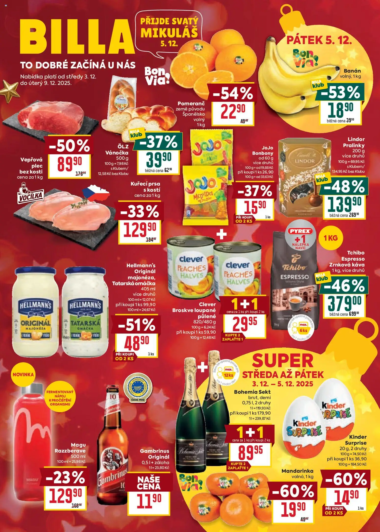 Náhled nabídky: Billa Malý leták platný od 03.12.2025