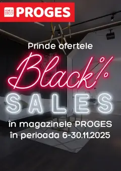 Previzualizarea de cataloage: Proges Black Friday valabil de la 06.11.2025