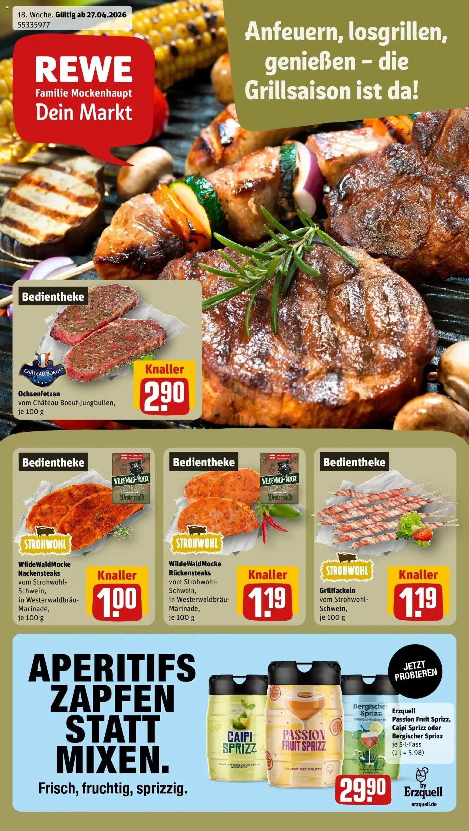 Vorschau von dem Prospekt des Geschäftes Rewe, gültig ab dem 27.04.2026