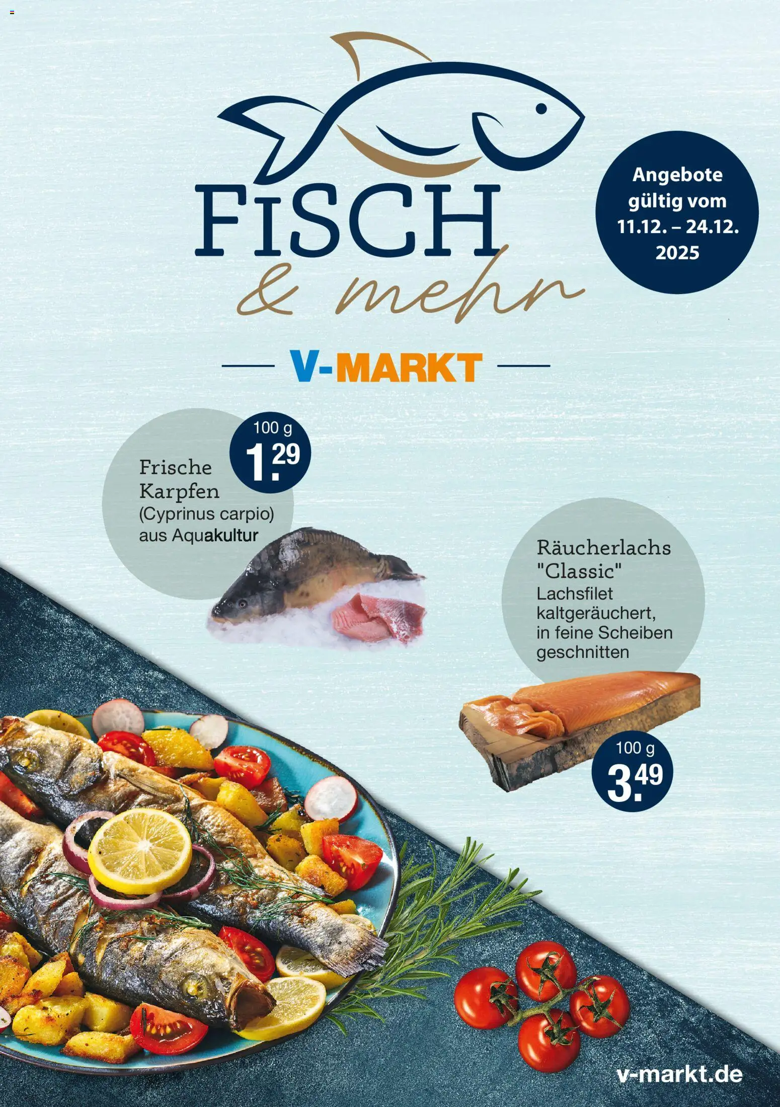 Vorschau von dem Prospekt des Geschäftes V-Markt, gültig ab dem 11.12.2025 - Fisch, Räucherlachs