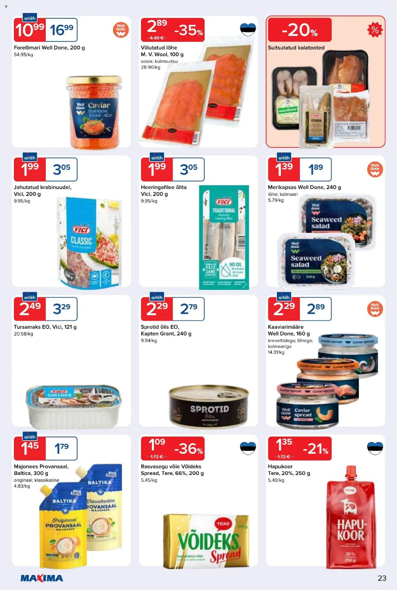 Maxima kliendilehe eelvaade alates 2026.01.06