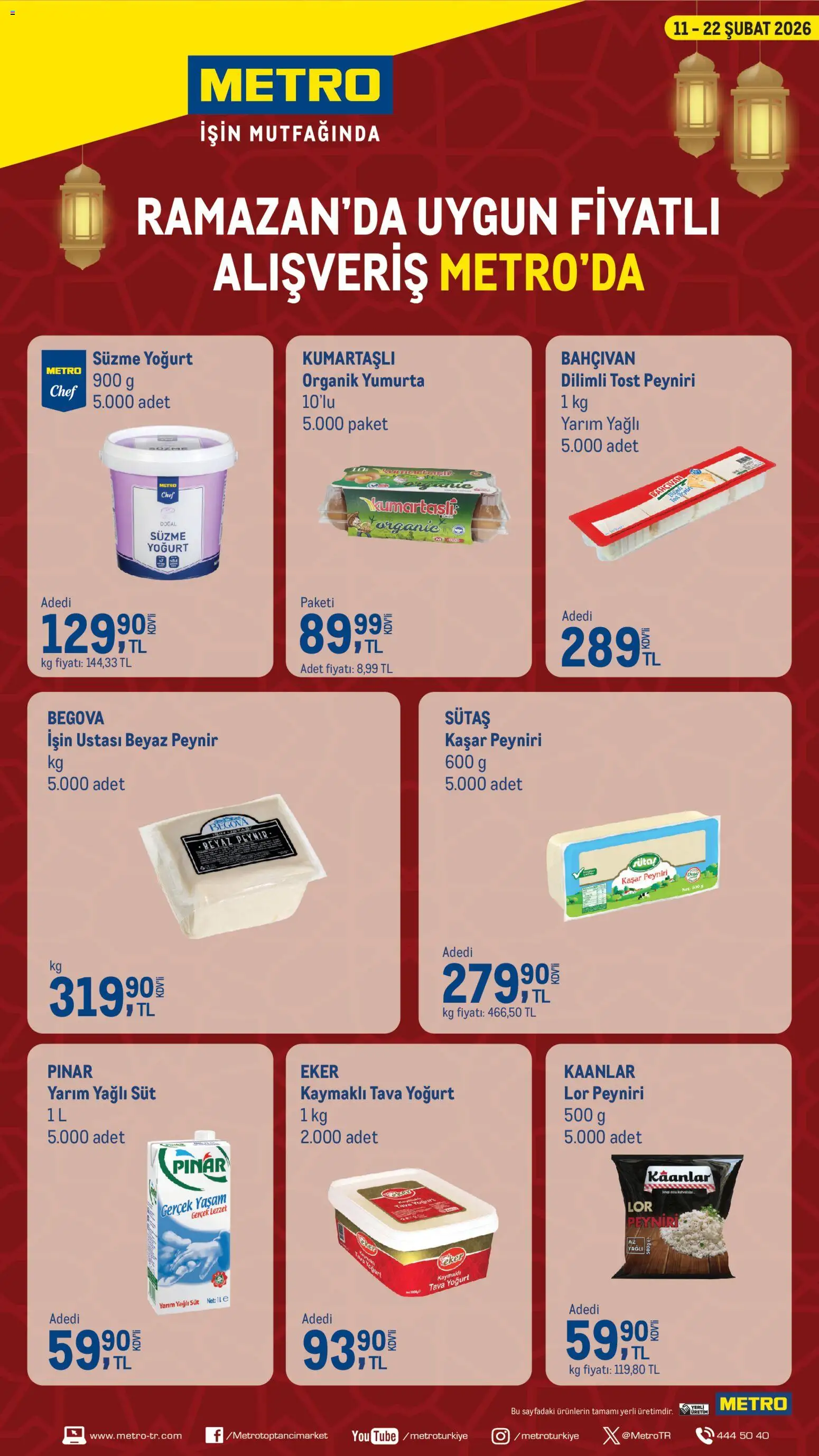 Metro Ramazan'a Özel Fırsatlar 11.02.2026 - Broşürünün önizlemesi