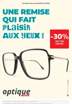 Voorbeeld van Promos optique van winkel Auchan geldig vanaf 02/03/2025