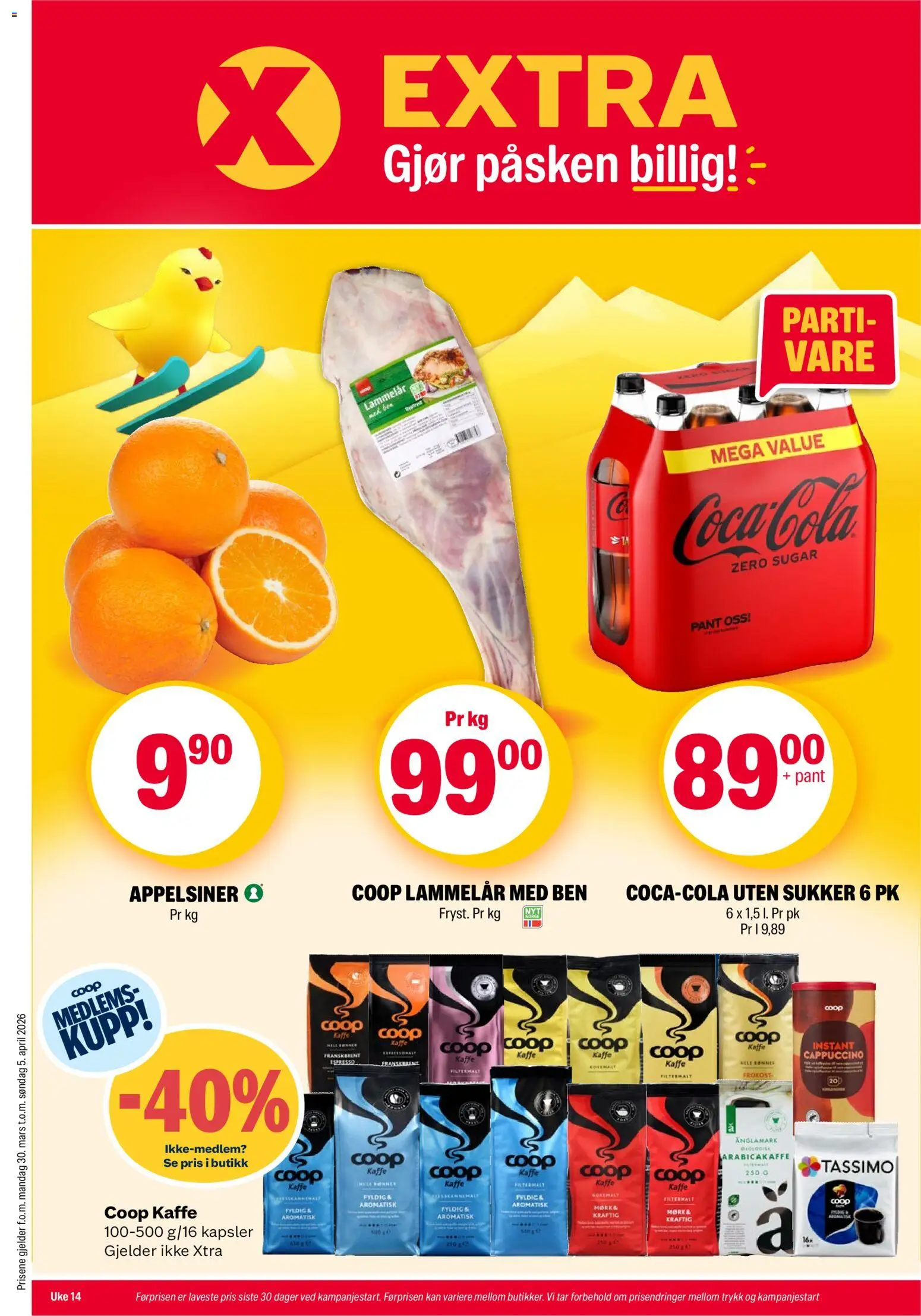 Forhåndsvis Coop Extra kundeavis fra butikk Coop Extra gyldig fra 30/03/2026