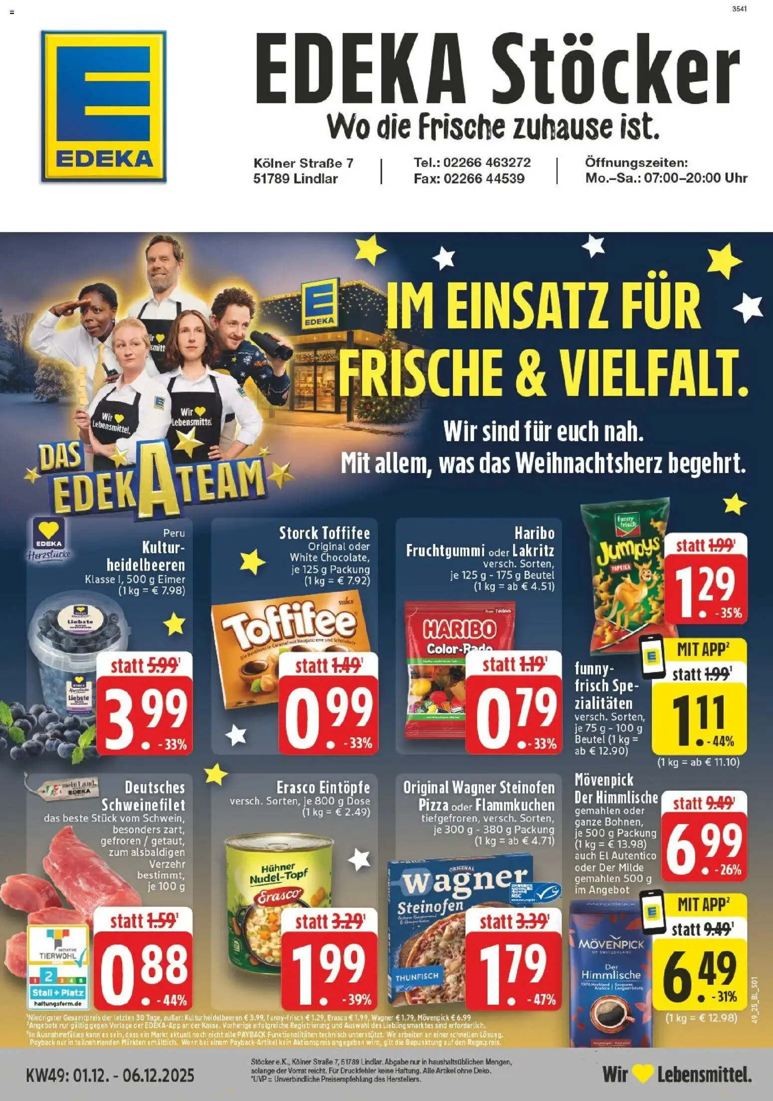 Vorschau von dem Prospekt des Geschäftes Edeka, gültig ab dem 01.12.2025