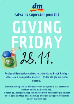 Náhled nabídky: dm drogerie Giving Friday platný od 24.11.2025