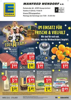 Vorschau von dem Prospekt des Geschäftes Edeka, gültig ab dem 21.12.2025